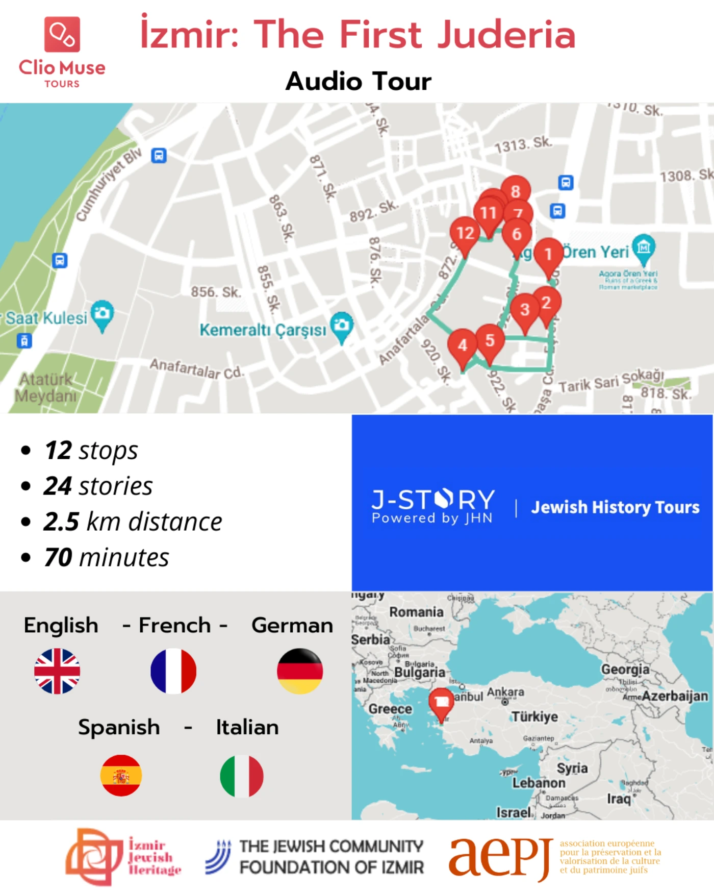 İzmir: The First Juderia audio tour overview.