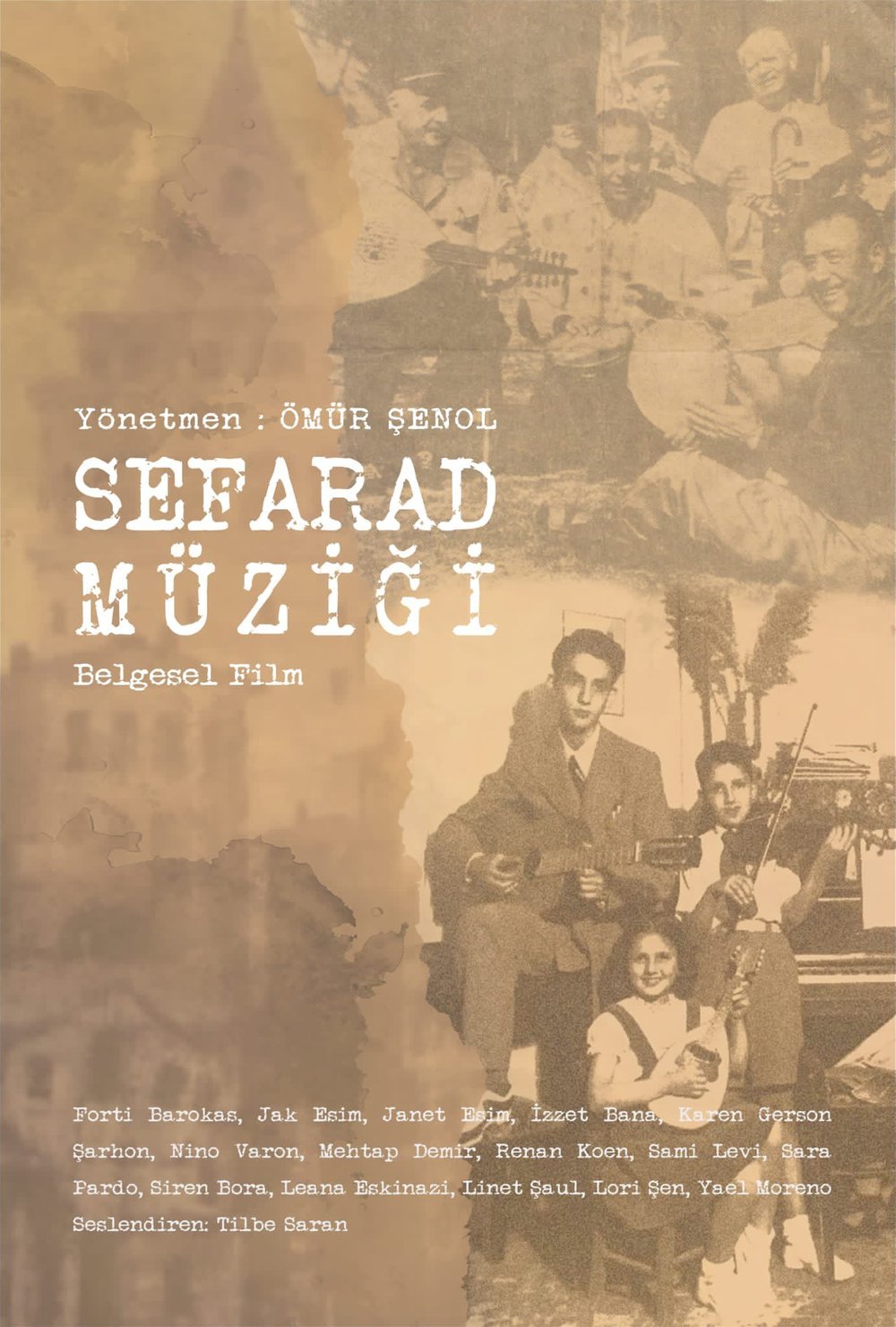 Poster for Sephardic Music documentary by Ömür Şenol.