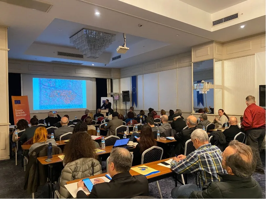 Audience at a heritage seminar connected to the İzmir Jewish Heritage Project.